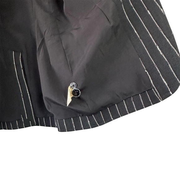 Ulla Johnson Dhemi Striped Wool Blazer Jacket in Noir $995 NEW Size 2 - Picture 10 of 14